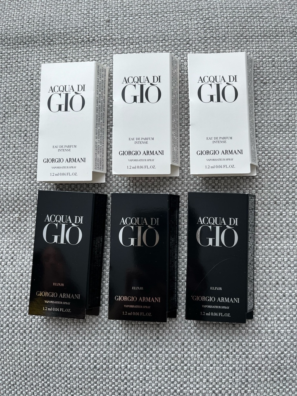 Set of 6/ Giorgio Armani Acqua di Giò Perfume Samples